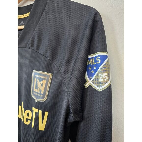 LAFC 2020 Adidas Player Issue Rossi #9 MLS 25th Anniversary Long Sleeve Jersey S - Picture 6 of 11